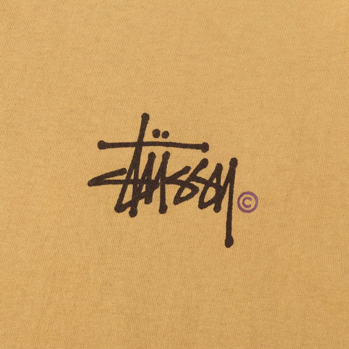 80s OLD STUSSY 黒タグ ストックロゴ Tシャツ(USA製)