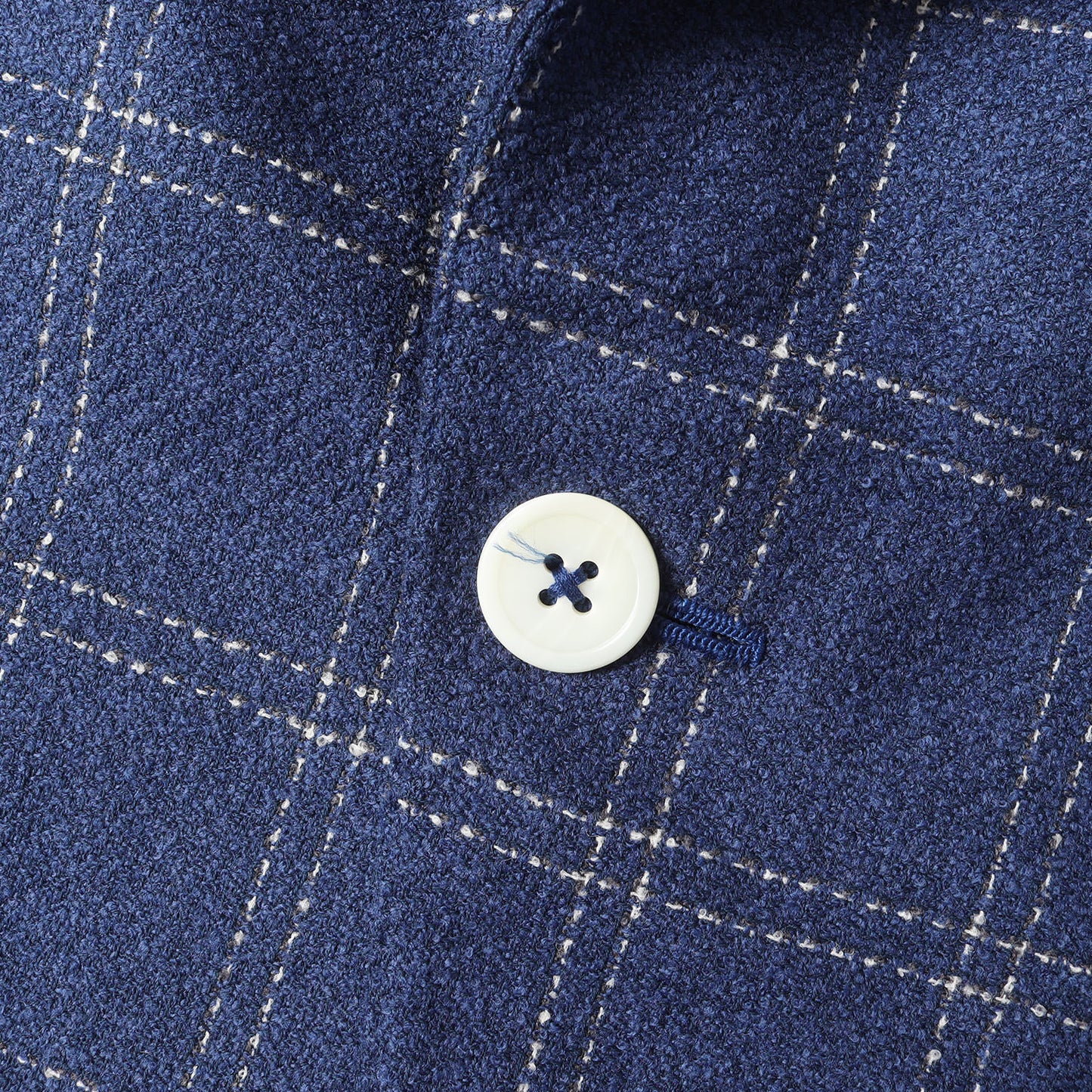 ピークドラペル チェック 1つボタン テーラードジャケット