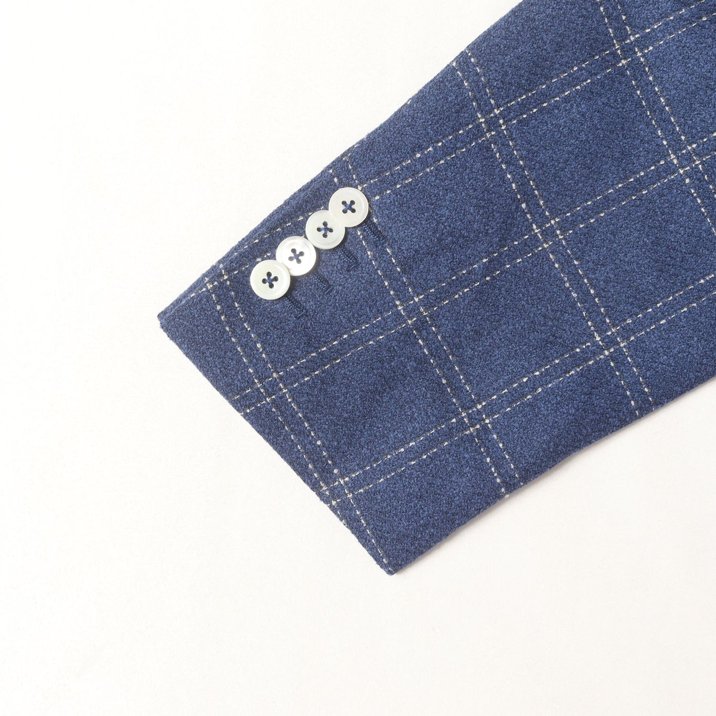 ピークドラペル チェック 1つボタン テーラードジャケット