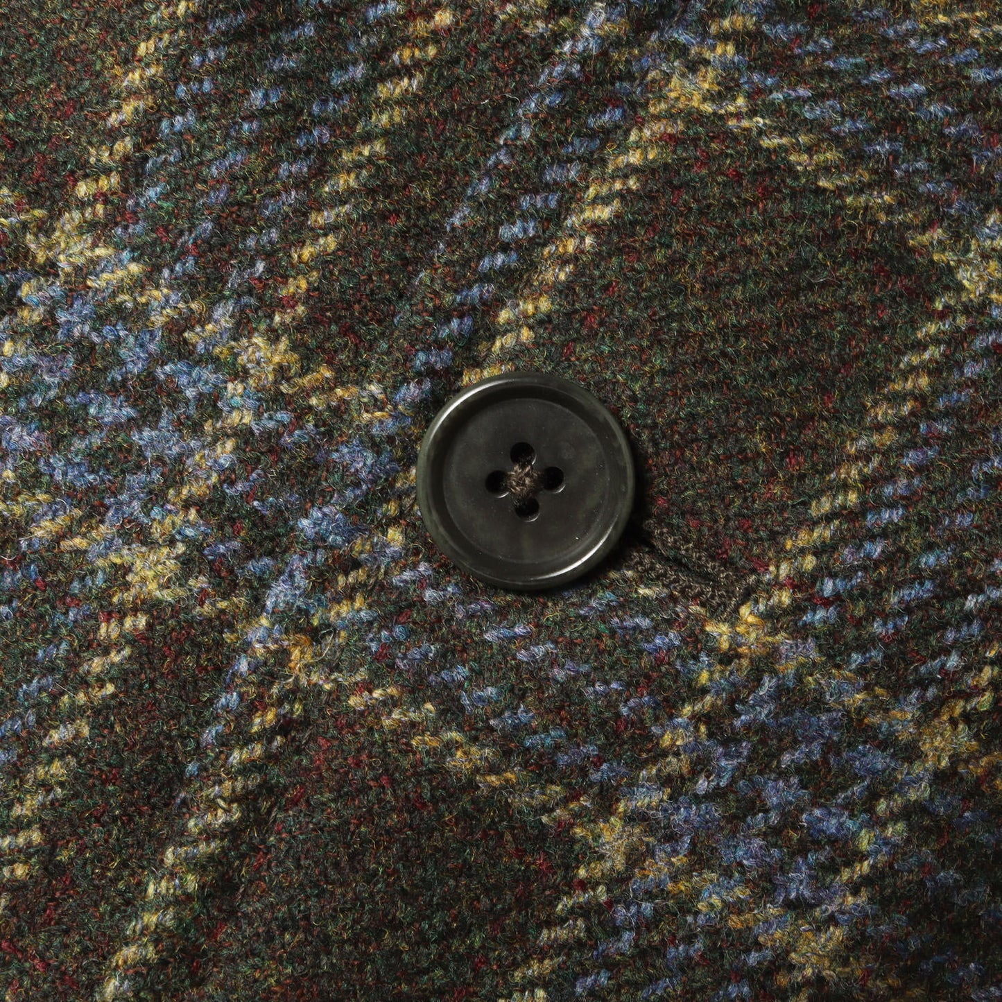 ウール/カシミヤ チェック 2つボタン テーラードジャケット