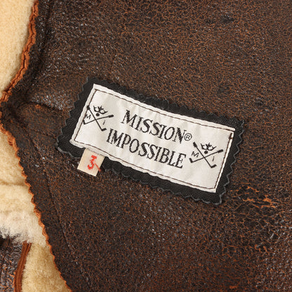 90s シープムートン ミリタリージャケット MISSION IMPOSSIBLE