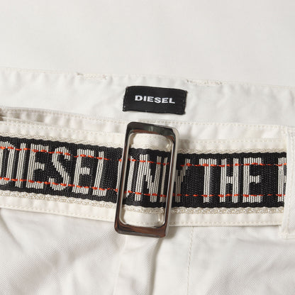 ベルト付き コットンツイル ショーツ