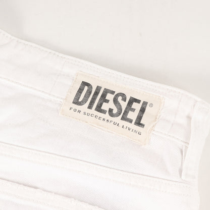 ストレッチ ホワイト デニムショーツ