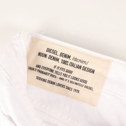 ストレッチ ホワイト デニムショーツ