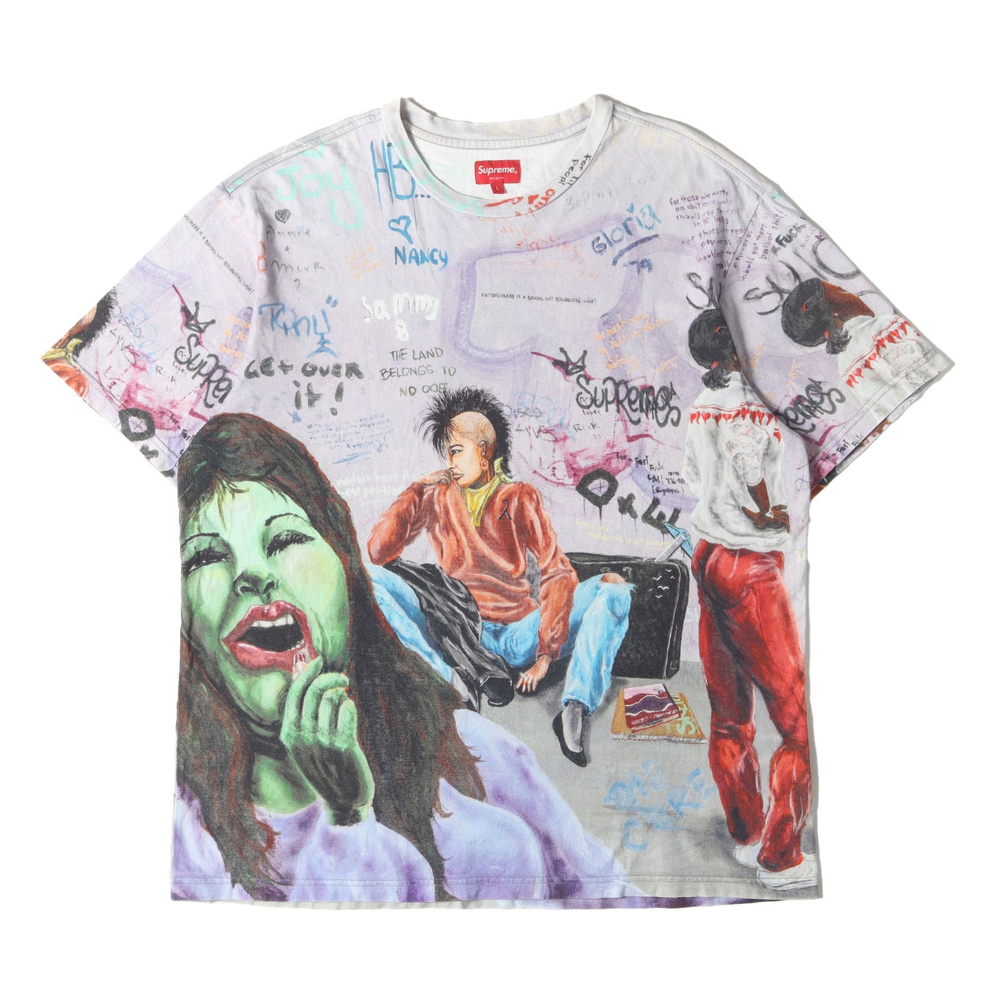 21AW ×Lady Pink 全面グラフィック Tシャツ(Supreme S/S Top)