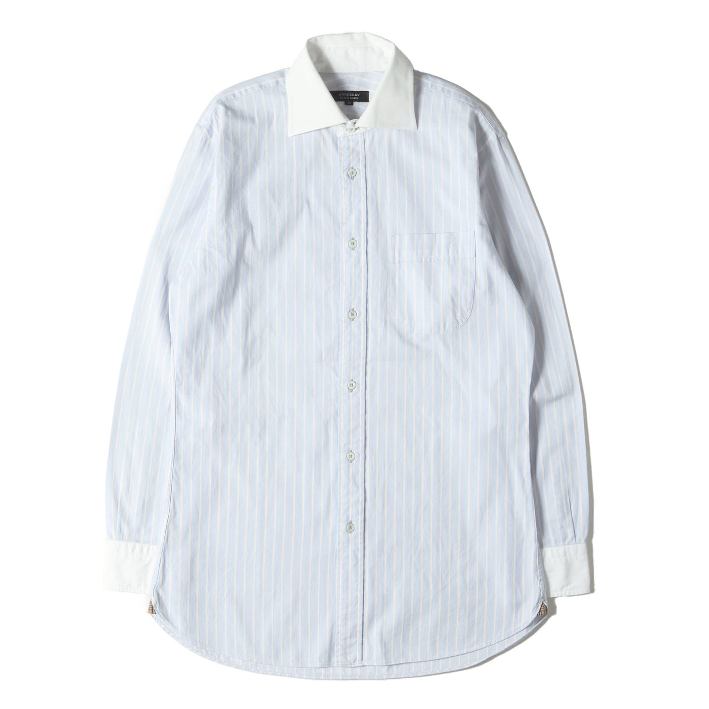 ストライプ オックスフォード クレリックシャツ