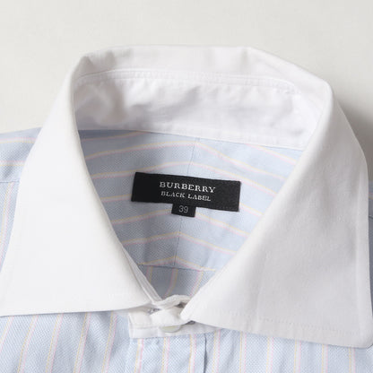 ストライプ オックスフォード クレリックシャツ