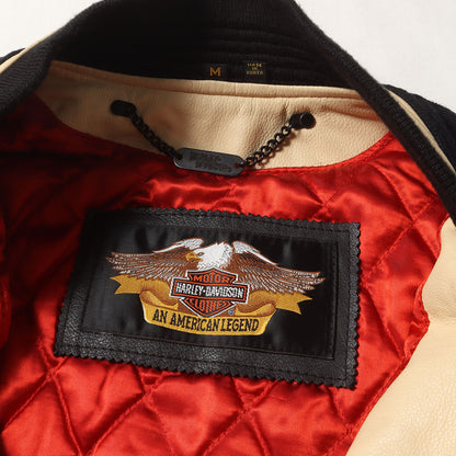 [FLモデル 50周年記念] 90s タズマニアンデビル 袖レザー メルトン スタジャン