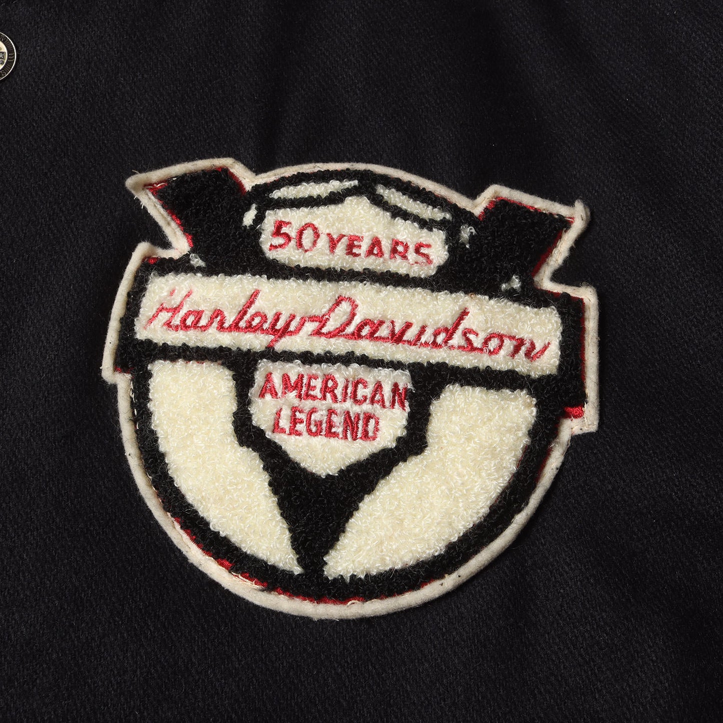 [FLモデル 50周年記念] 90s タズマニアンデビル 袖レザー メルトン スタジャン