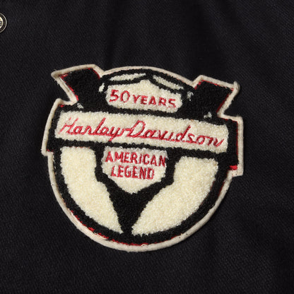 [FLモデル 50周年記念] 90s タズマニアンデビル 袖レザー メルトン スタジャン