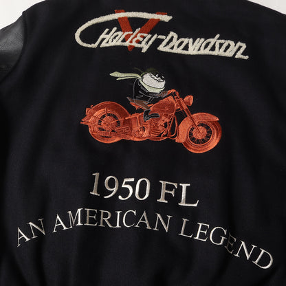 [FLモデル 50周年記念] 90s タズマニアンデビル 袖レザー メルトン スタジャン