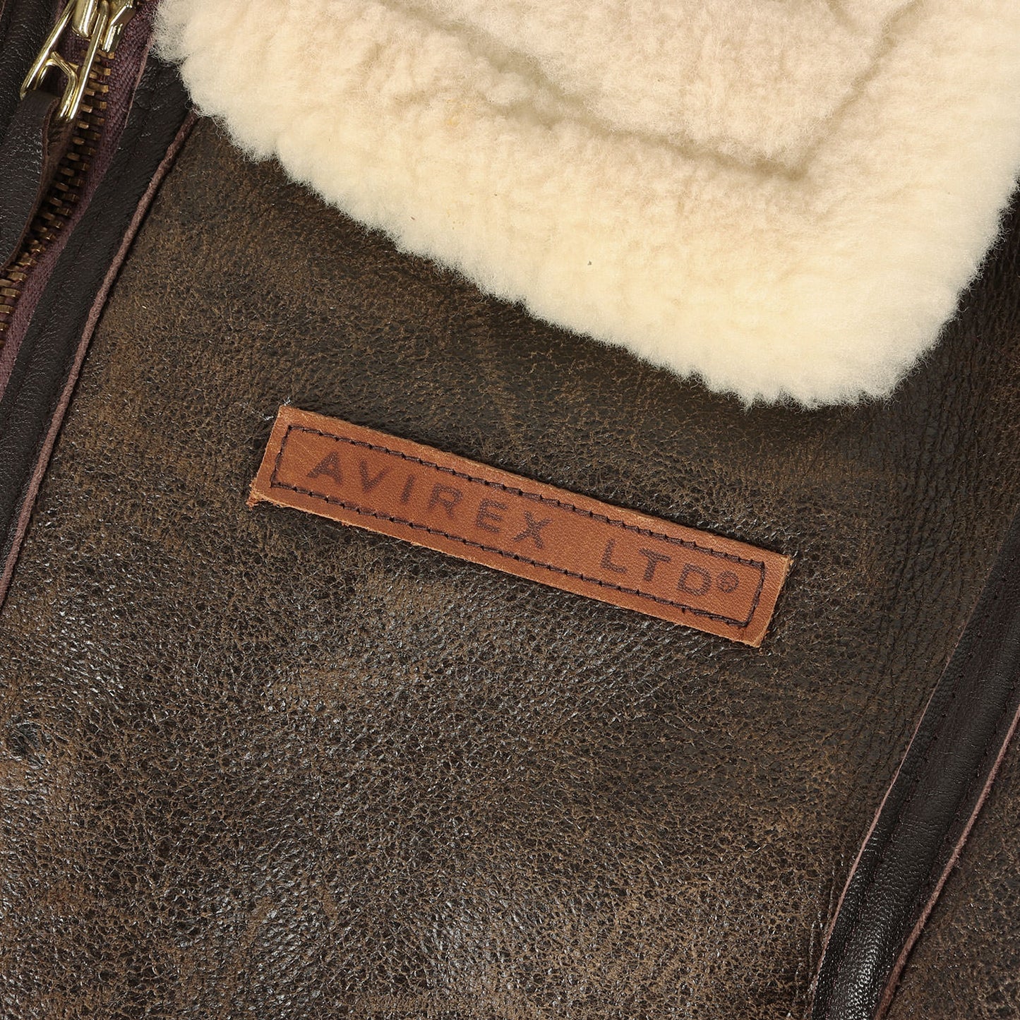 [希少 USA製] 00s AVIREX LTD B-3 シープムートン フライトジャケット