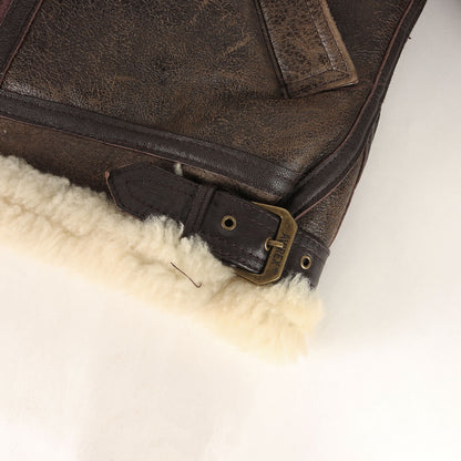 [希少 USA製] 00s AVIREX LTD B-3 シープムートン フライトジャケット