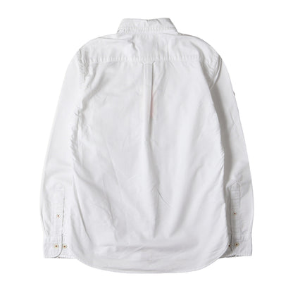 ワンポイント刺繍 オックスフォード ボタンダウンシャツ