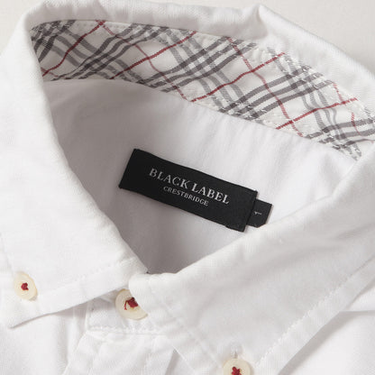 ワンポイント刺繍 オックスフォード ボタンダウンシャツ