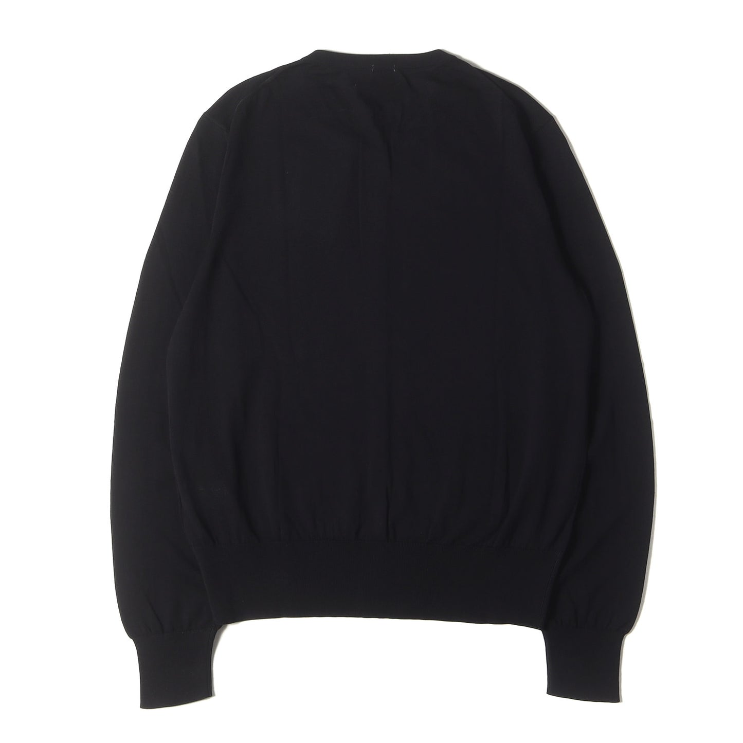 ハイゲージ コットンニット クルーネック カーディガン