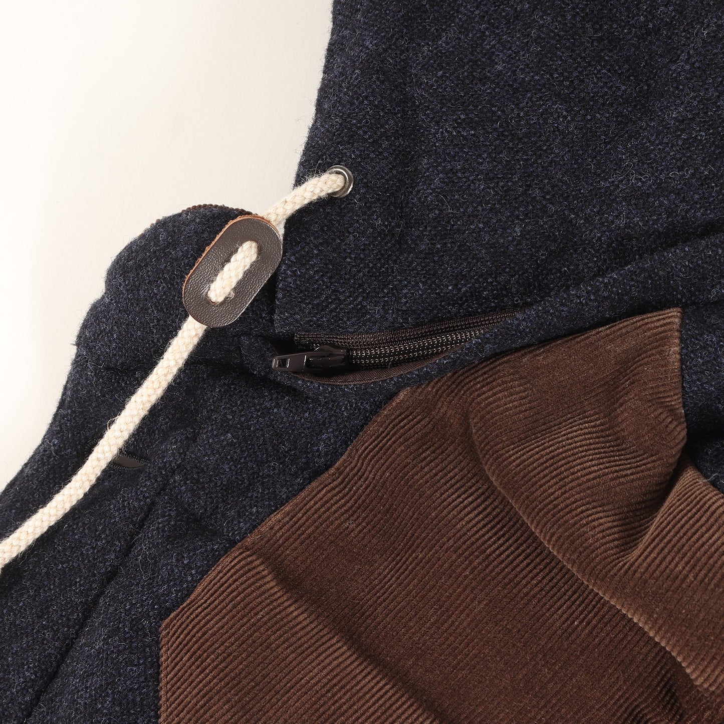 コーデュロイヨーク ツイード ダウンベスト