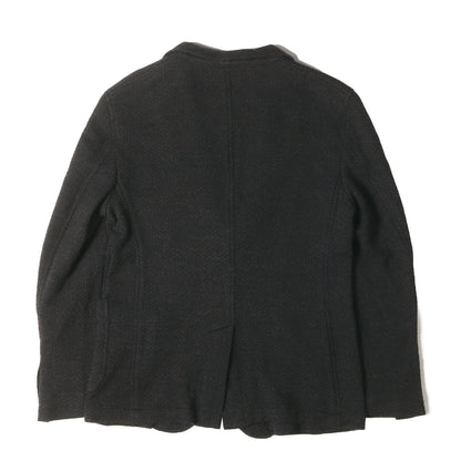 ジャガードニット 2つボタン テーラードジャケット