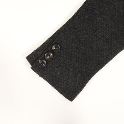 ジャガードニット 2つボタン テーラードジャケット