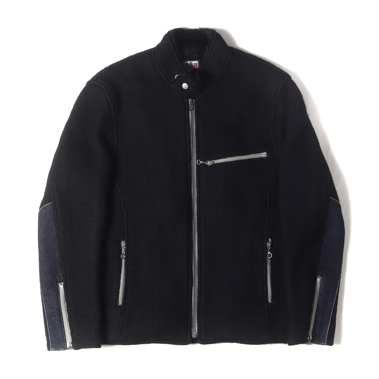 ハードウール シングル ライダースジャケット