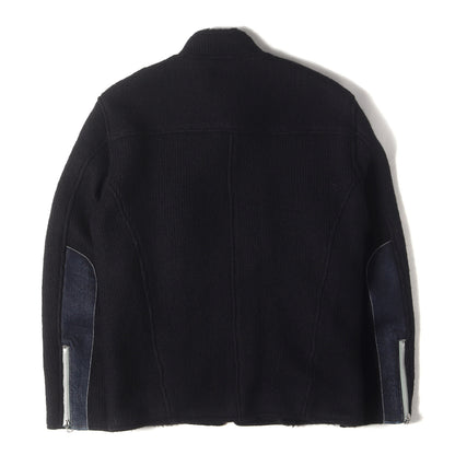 ハードウール シングル ライダースジャケット