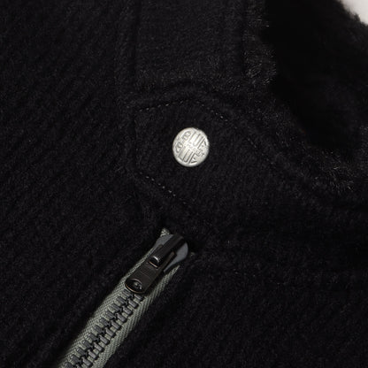 ハードウール シングル ライダースジャケット