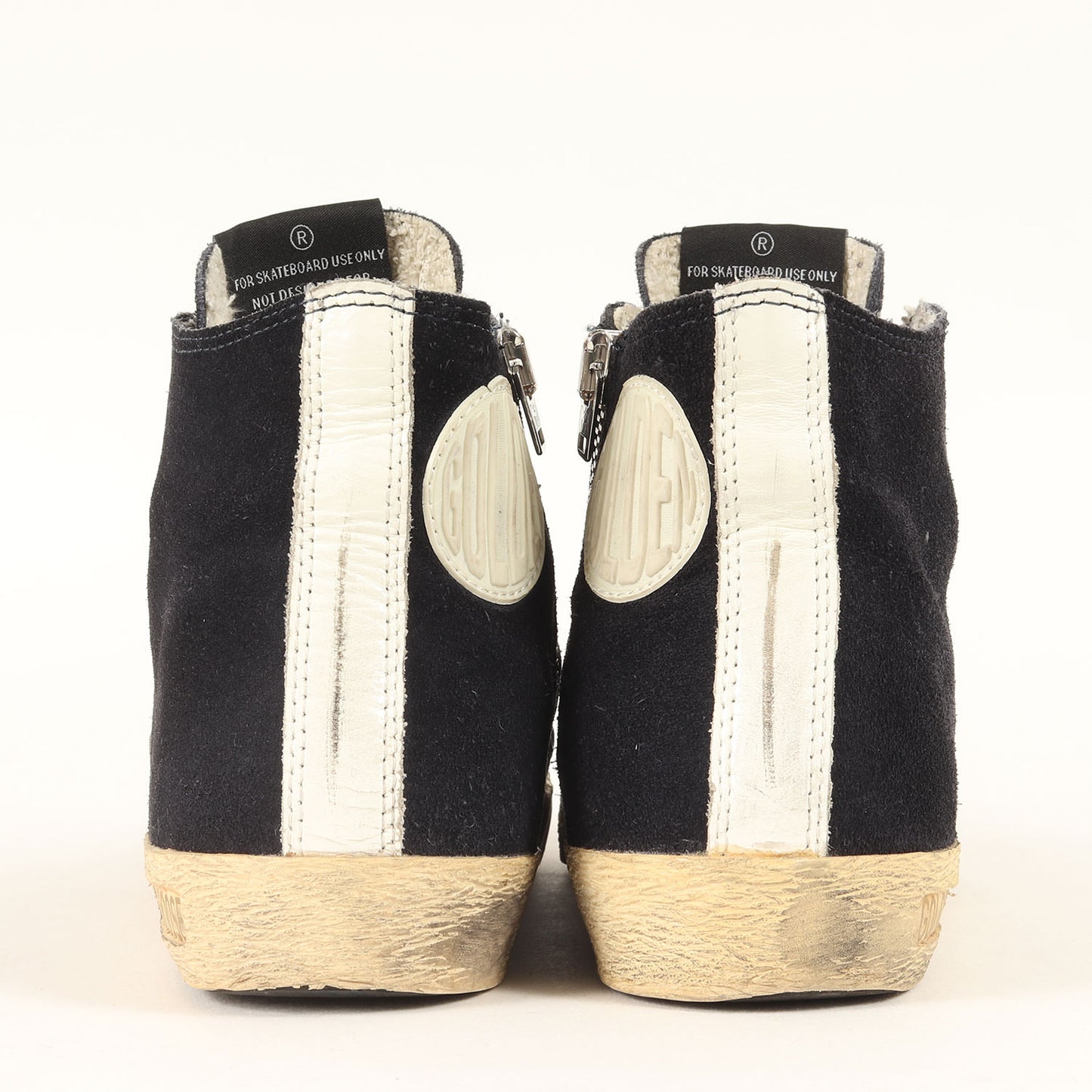 汚し加工 サウドジップ スウェード ハイカットスニーカー (FRANCY)