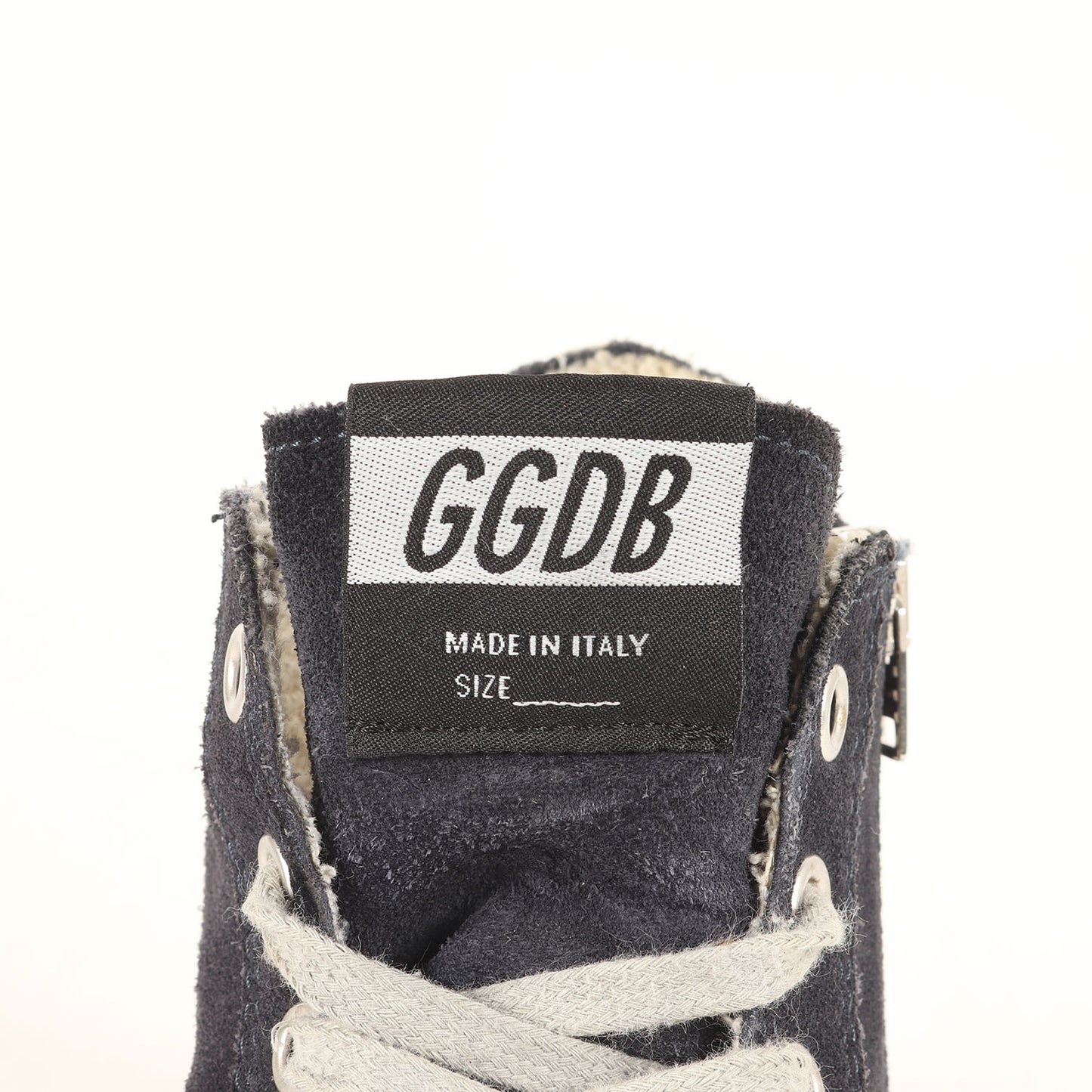 汚し加工 サウドジップ スウェード ハイカットスニーカー (FRANCY)