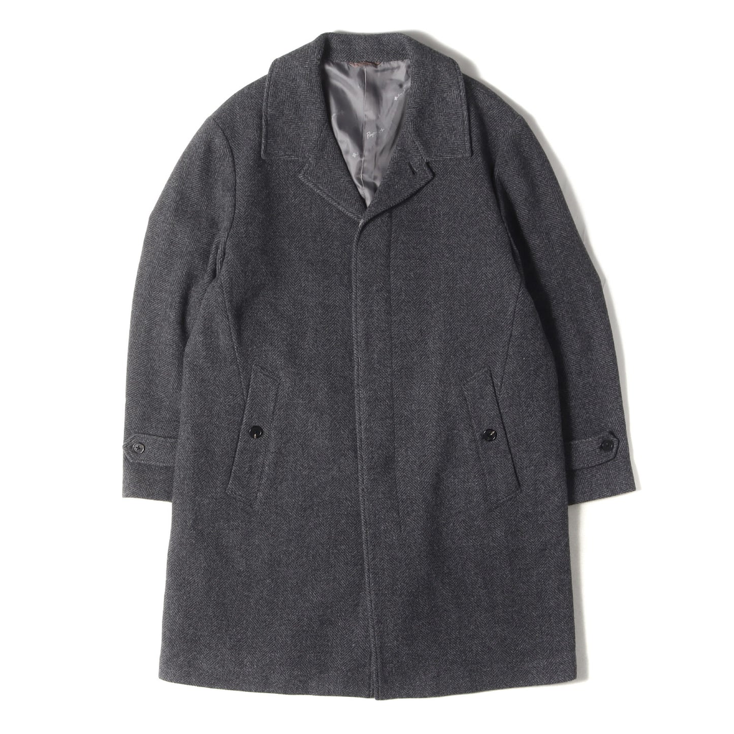 Papas＋ ×Ermenegildo Zegna ウール/アルパカ/カシミヤ チェスターコート