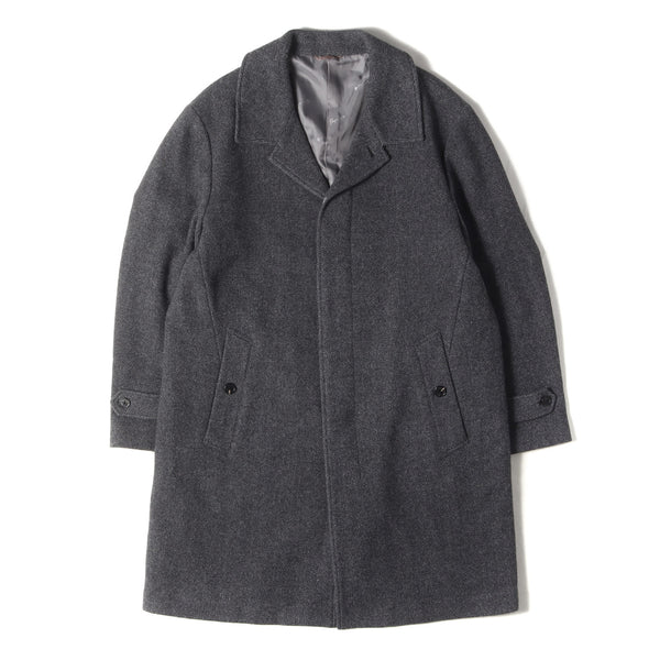 M's GRACY アルパカウール混紡 ダークグレー コート 40
