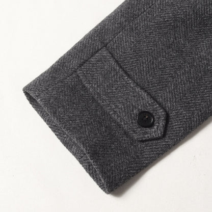 Papas＋ ×Ermenegildo Zegna ウール/アルパカ/カシミヤ チェスターコート