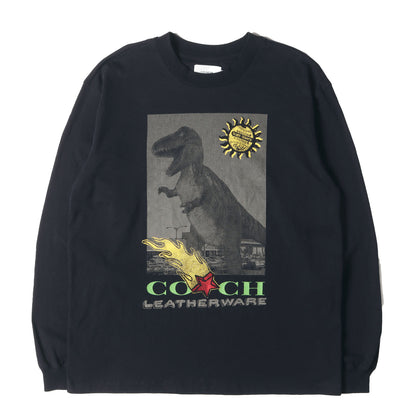 恐竜グラフィック ロングスリーブ Tシャツ