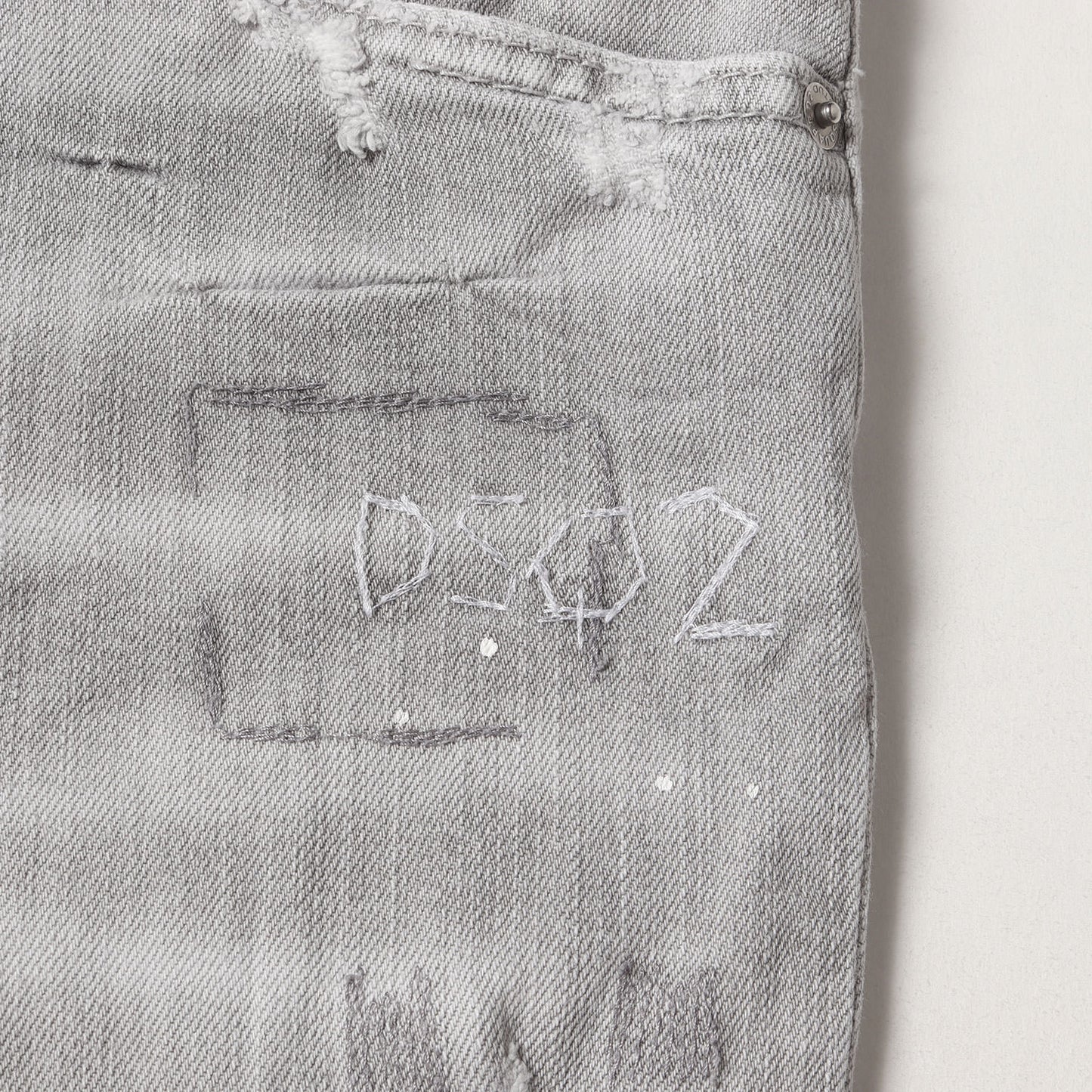 ヴィンテージ加工 ストレッチ スキニー デニムパンツ