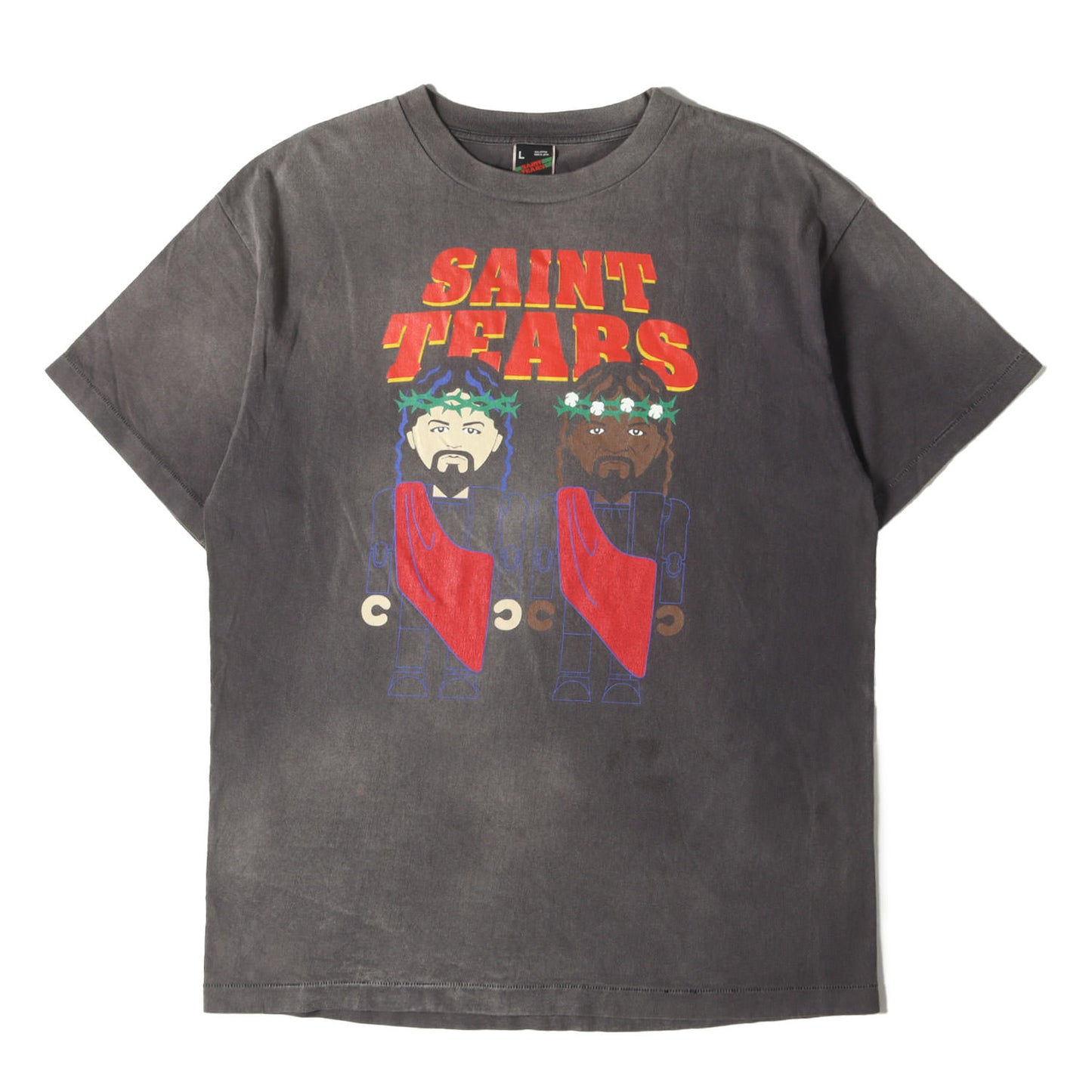 22SS ×DENIM TEARS ヴィンテージ加工 Tシャツ(SS TEE_PURPLELP)