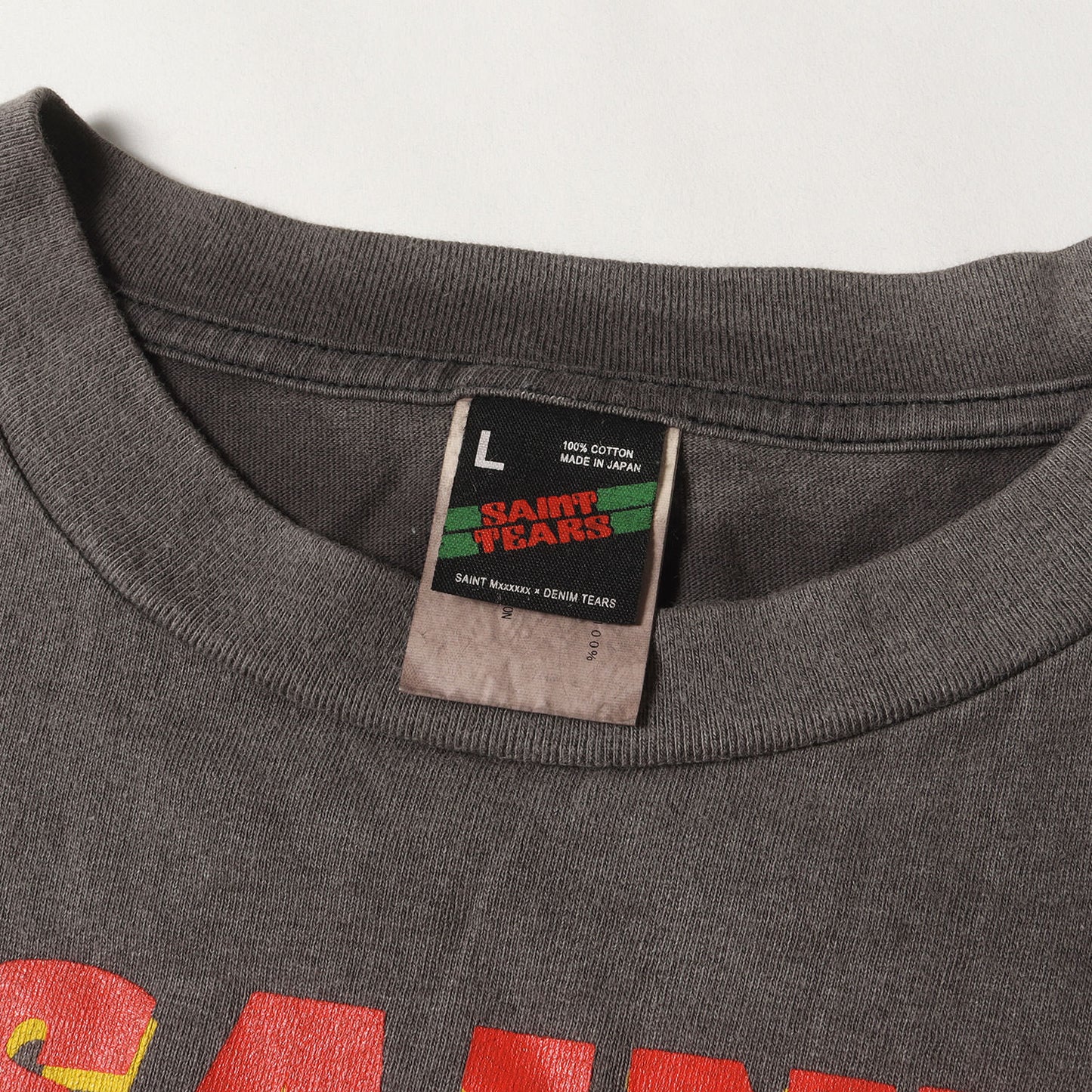 22SS ×DENIM TEARS ヴィンテージ加工 Tシャツ(SS TEE_PURPLELP)