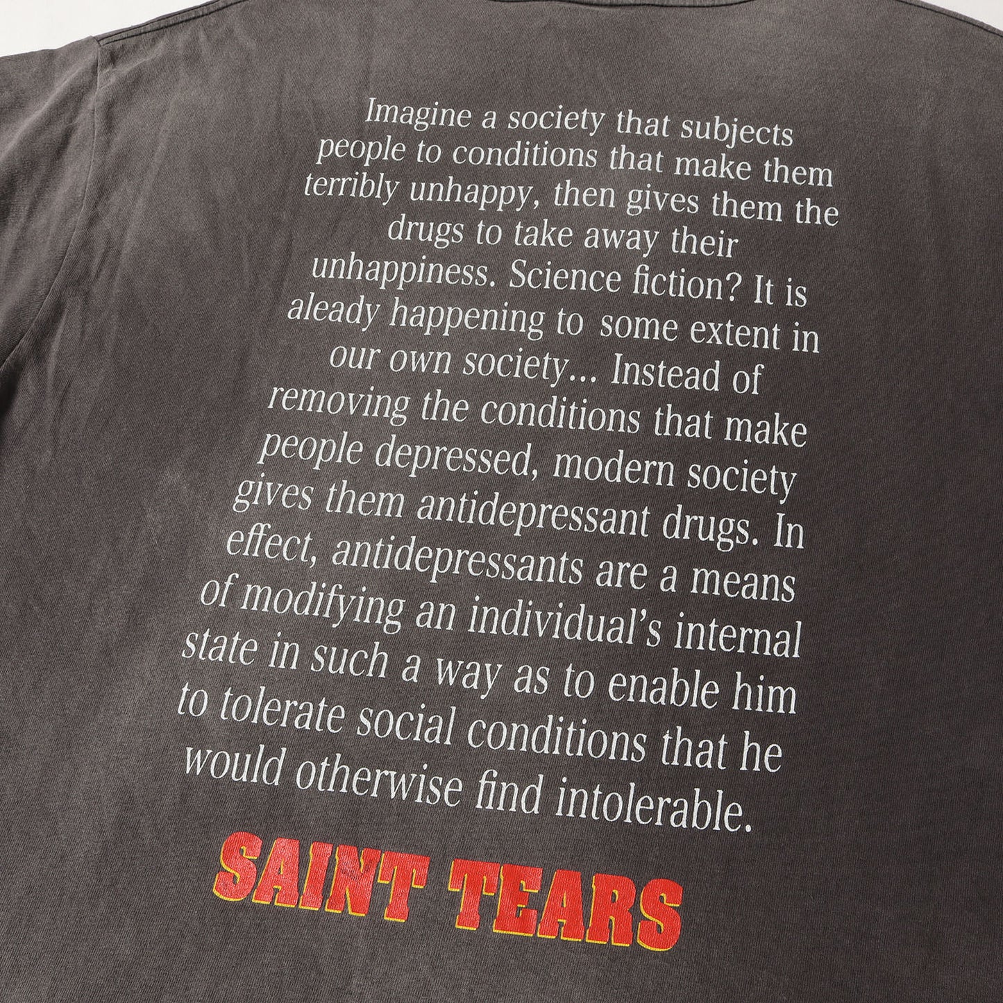 22SS ×DENIM TEARS ヴィンテージ加工 Tシャツ(SS TEE_PURPLELP)