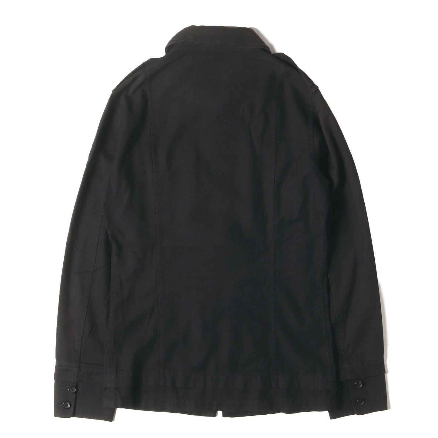 エポレット付き コットンツイル シャツジャケット