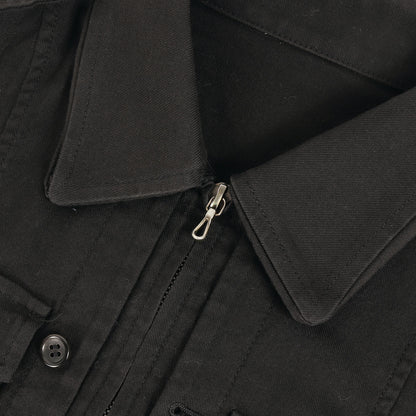 エポレット付き コットンツイル シャツジャケット