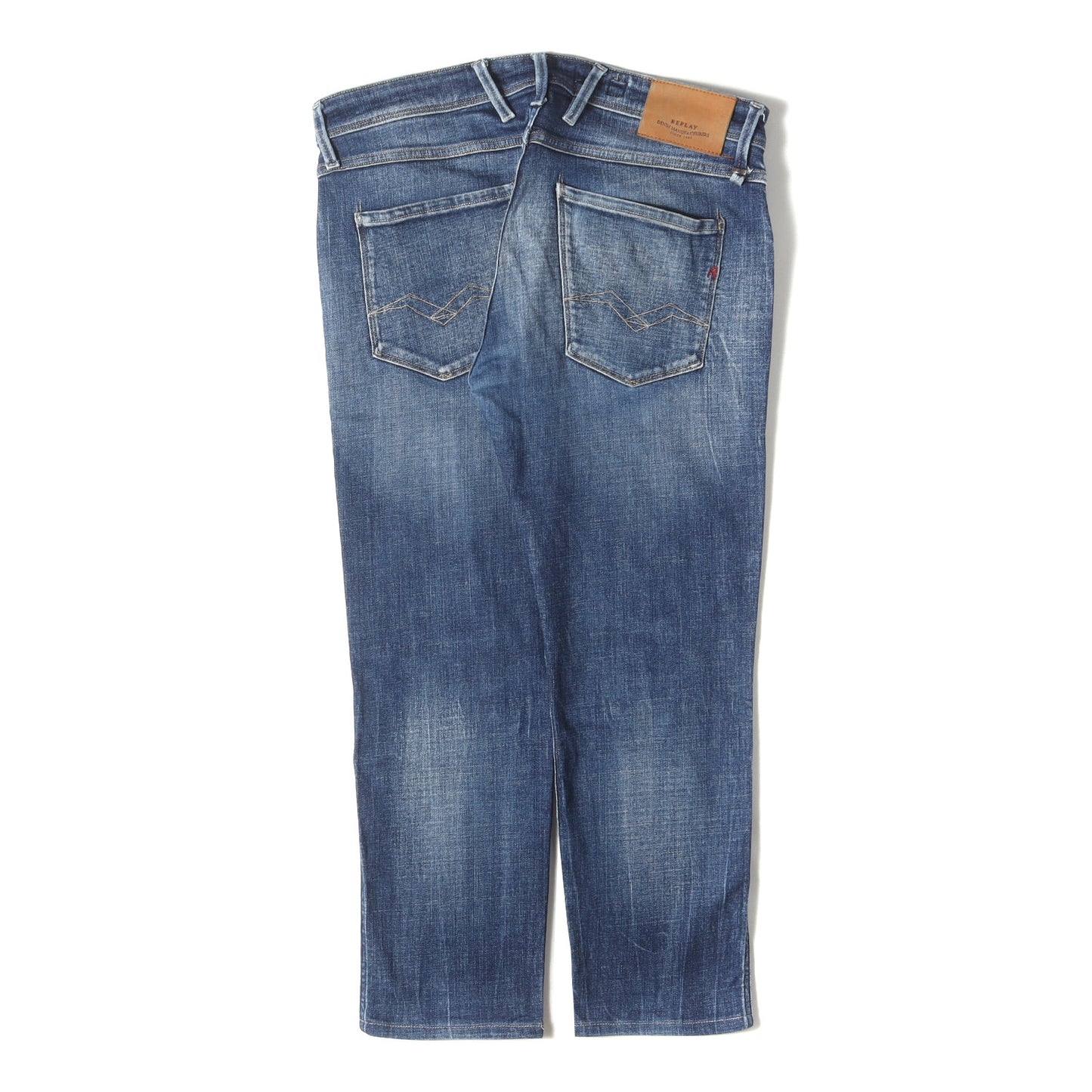 ヴィンテージ加工 ストレッチ デニムパンツ(1 YEAR SLIM FIT ANBASS)