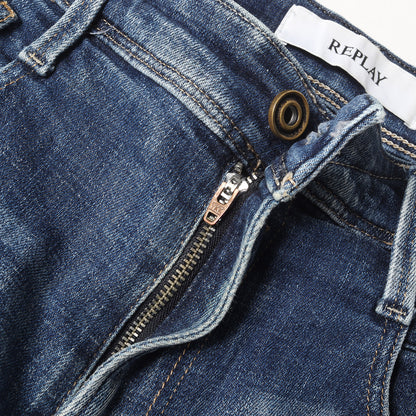 ヴィンテージ加工 ストレッチ デニムパンツ(1 YEAR SLIM FIT ANBASS)