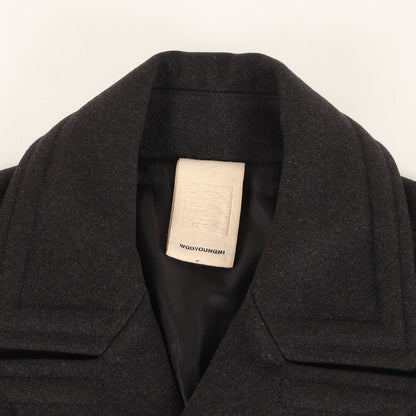 ピークドラペル メルトンウール Pコート