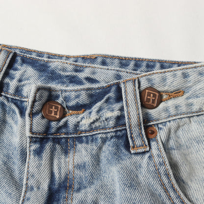 ブリーチ加工 リラックスフィット テーパード デニムパンツ(RE-LAX JEAN CHILLZ)