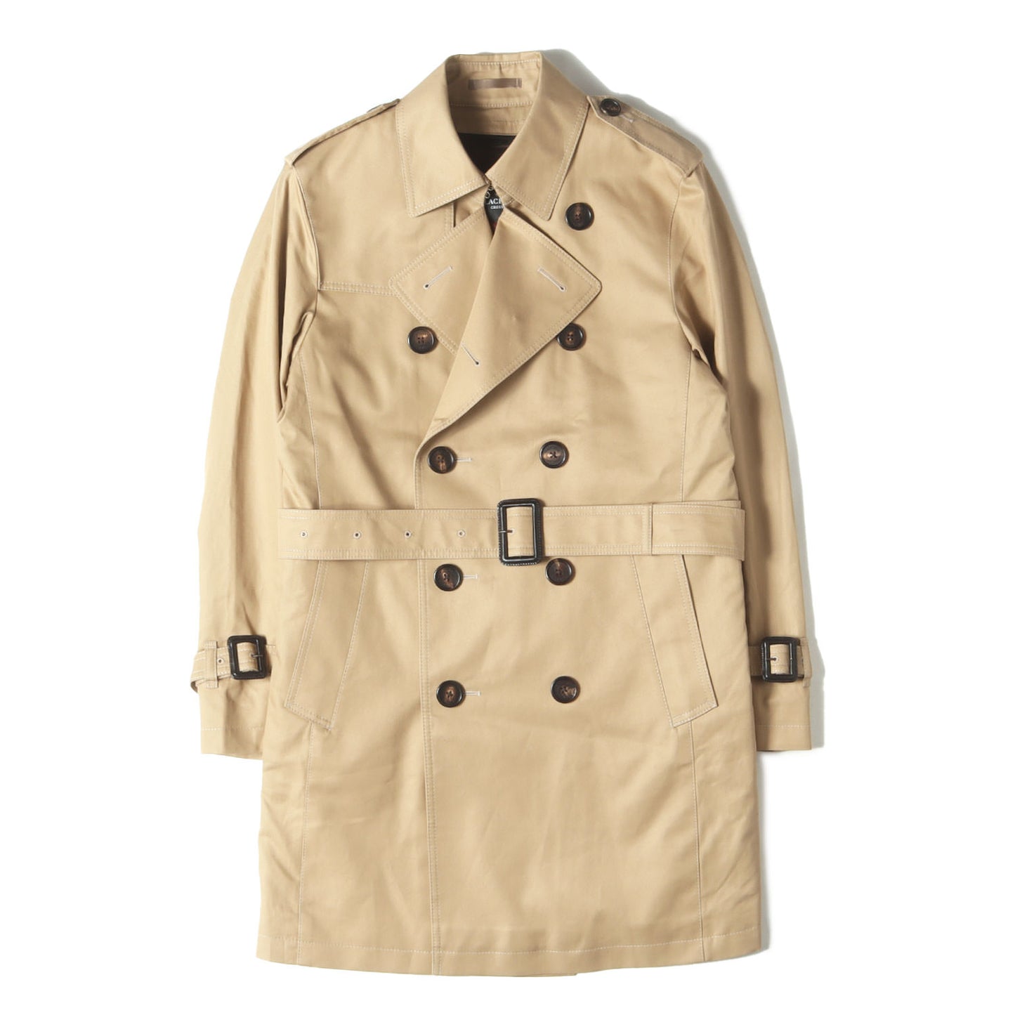 チェックライナーベスト付き トレンチコート