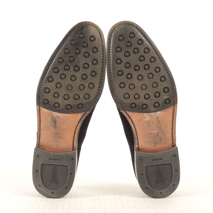 スウェード Uチップ 外羽根 シューズ