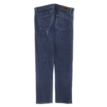 ユーズド加工 ストレッチ ストレート デニムパンツ