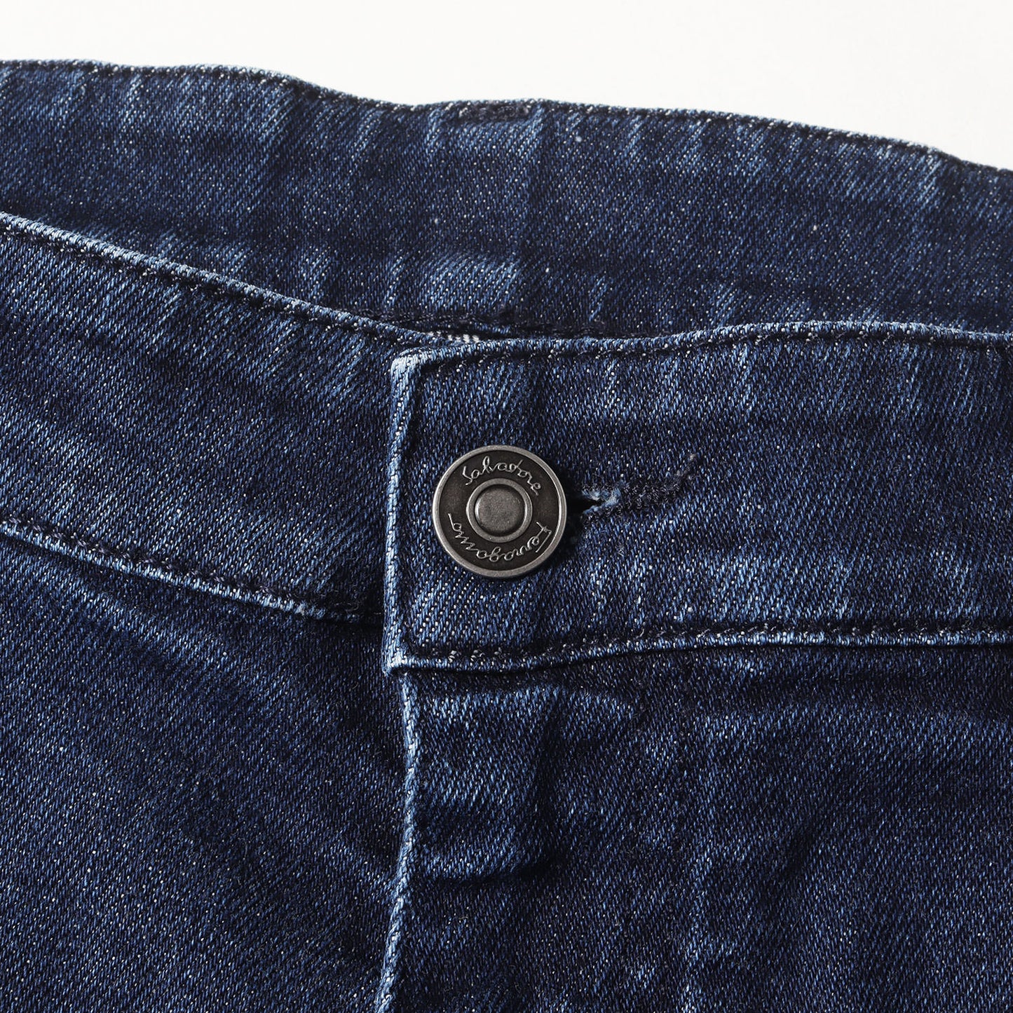 ユーズド加工 ストレッチ ストレート デニムパンツ