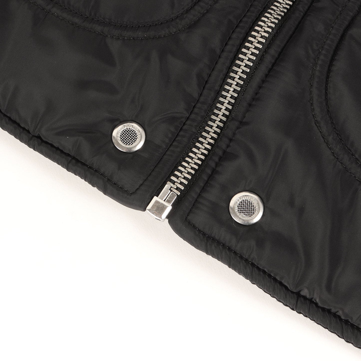 キルティングコンビ スウェット フード ジャケット