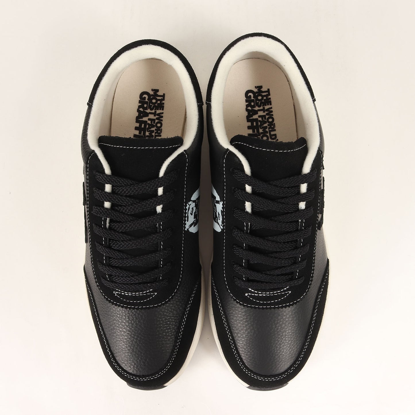 ×BRANDALISED Banksy にゅBLOW レザー スニーカー