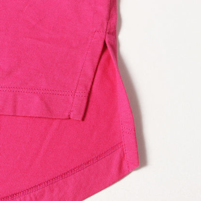 シルクスカーフ 切替し クルーネック Tシャツ