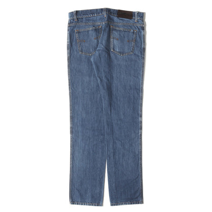 ユーズド加工 ストレート デニムパンツ